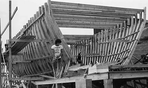 The Columbia Fishing Vessel being built of Marder Seafood