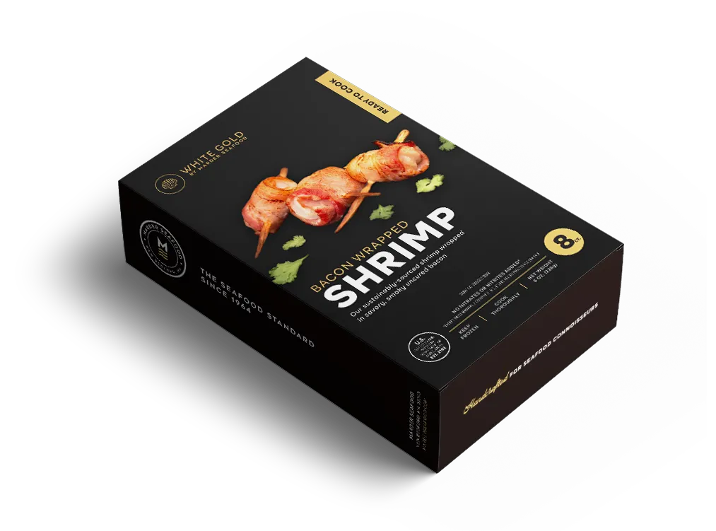 Bacon Wrapped Wild Caught Gulf Shrimp by Marder Seafood