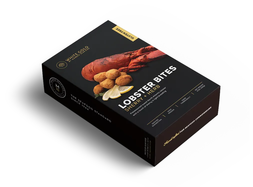 Atlantic Lobster Bites Retail Boxes by Marder Seafood