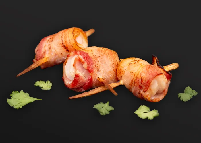 Bacon Wrapped Wild Gulf Shrimp by Marder Seafood