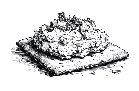 White Gold Tuna Salad on Spoon